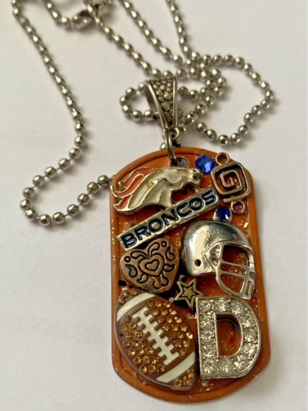 NFL Custom Denver Bronco's Dog Tags-One of a Kind-Football Fans-Very Nice